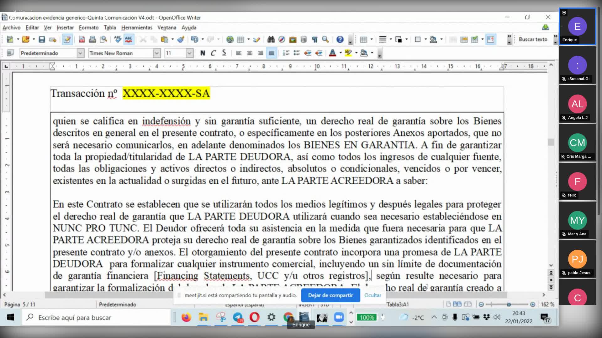 Explicación del contrato parte 2