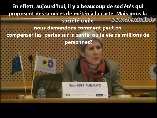 Ingeniería climática - Discurso en el parlamento europeo - Josefina Fraile