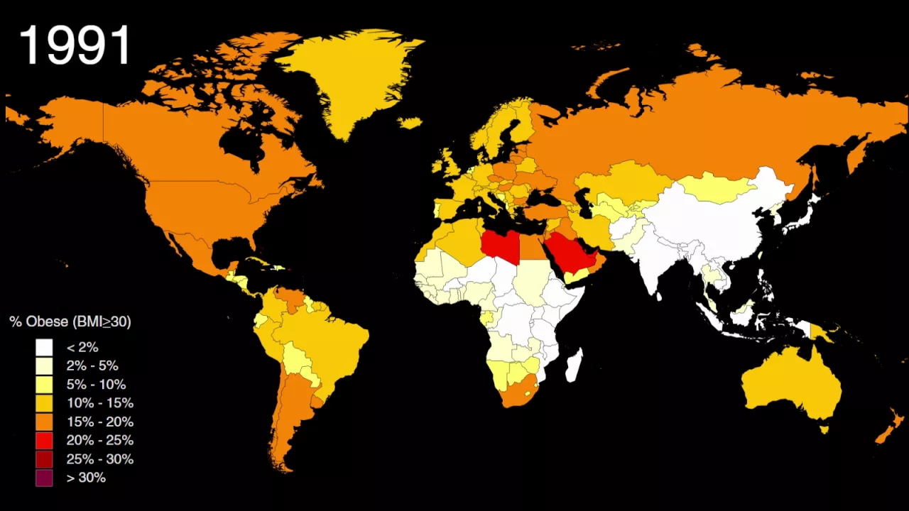 Watch How the World Became Obese